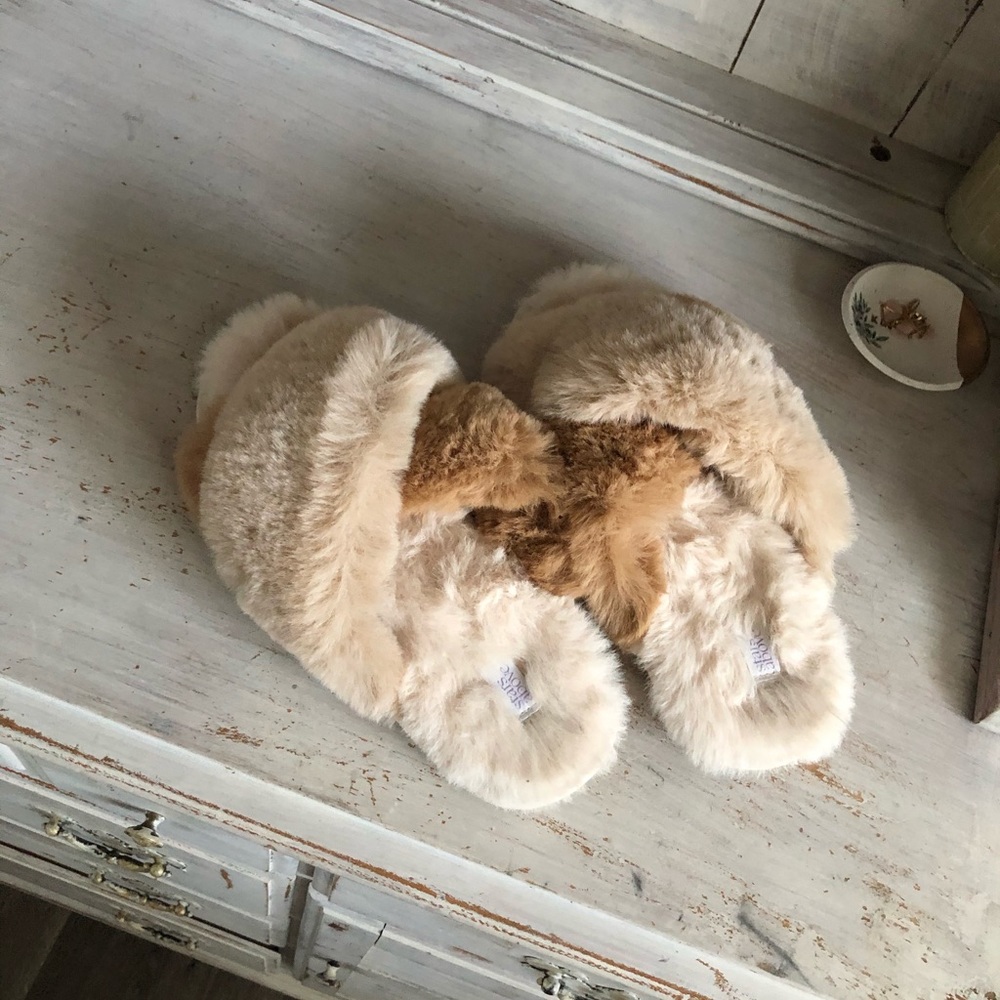 Fuzzy slippers